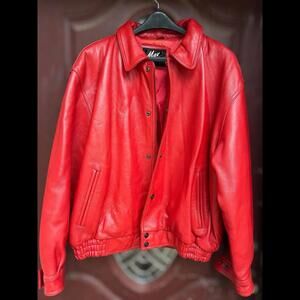 Vintage Max U. S. A. 3X Leather Native American Indian Embossed Jacket